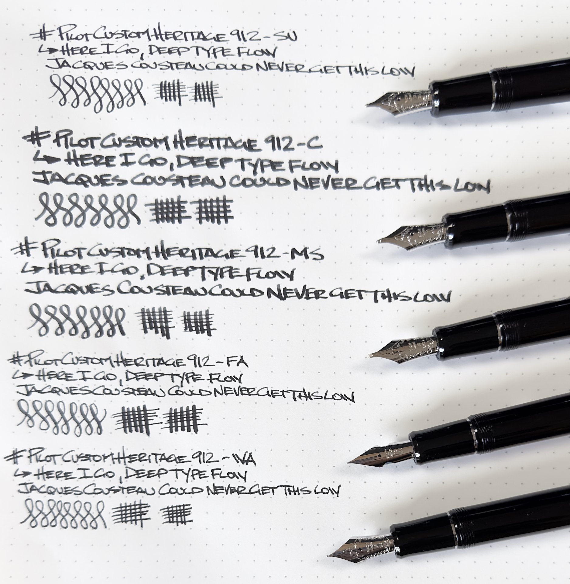 Ranking 15 Pilot Fountain Pen Nibs — The Pen Addict